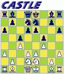 Alternative bughouse chess start position : Castle